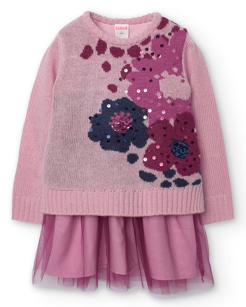 BOBOLI Knitwear dress for girl - 729277