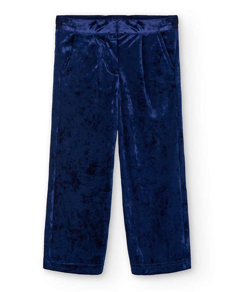 BOBOLI Velour trousers for girl - 729266