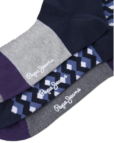 PEPE JEANS DROP 2 COLORBLOCK GEO CR 3P ΚΑΛΤΣΕΣ ΑΝΔΡΙΚΟ - PJ0ACPMU300510000000