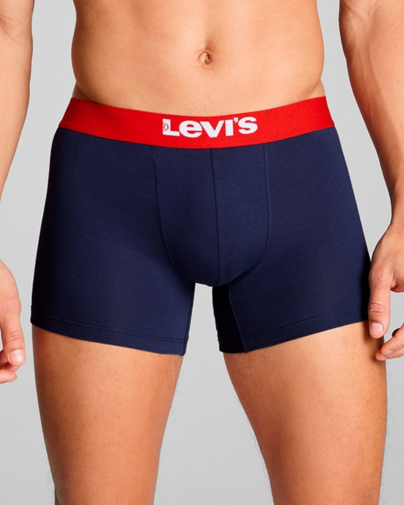 LEVIS LEVIS MEN SOLID BASIC BOXER BRIEF ORGANIC CO 2P - 701222842