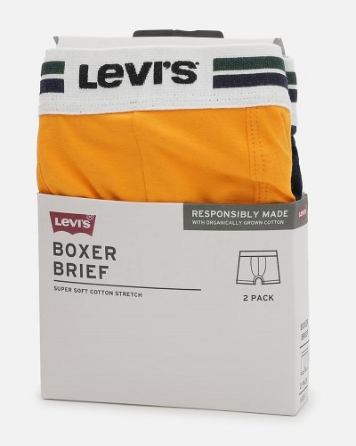 LEVIS LEVIS MEN PLACED SPRTSWR LOGO BOXER BRIEF ORG 2P - 701222843