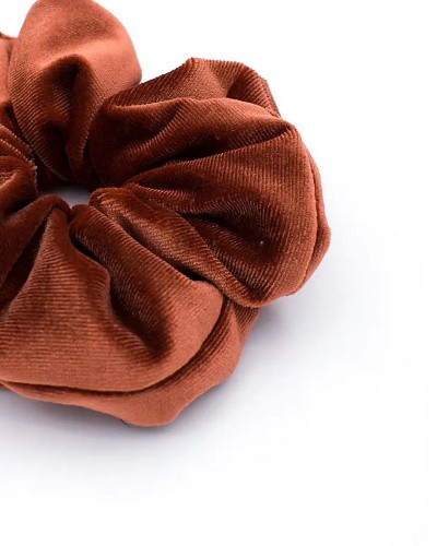 VIND.GR VLVT BRICK   Scrunchie κοκαλακι μαλλιων με λαστιχο - 2241211003