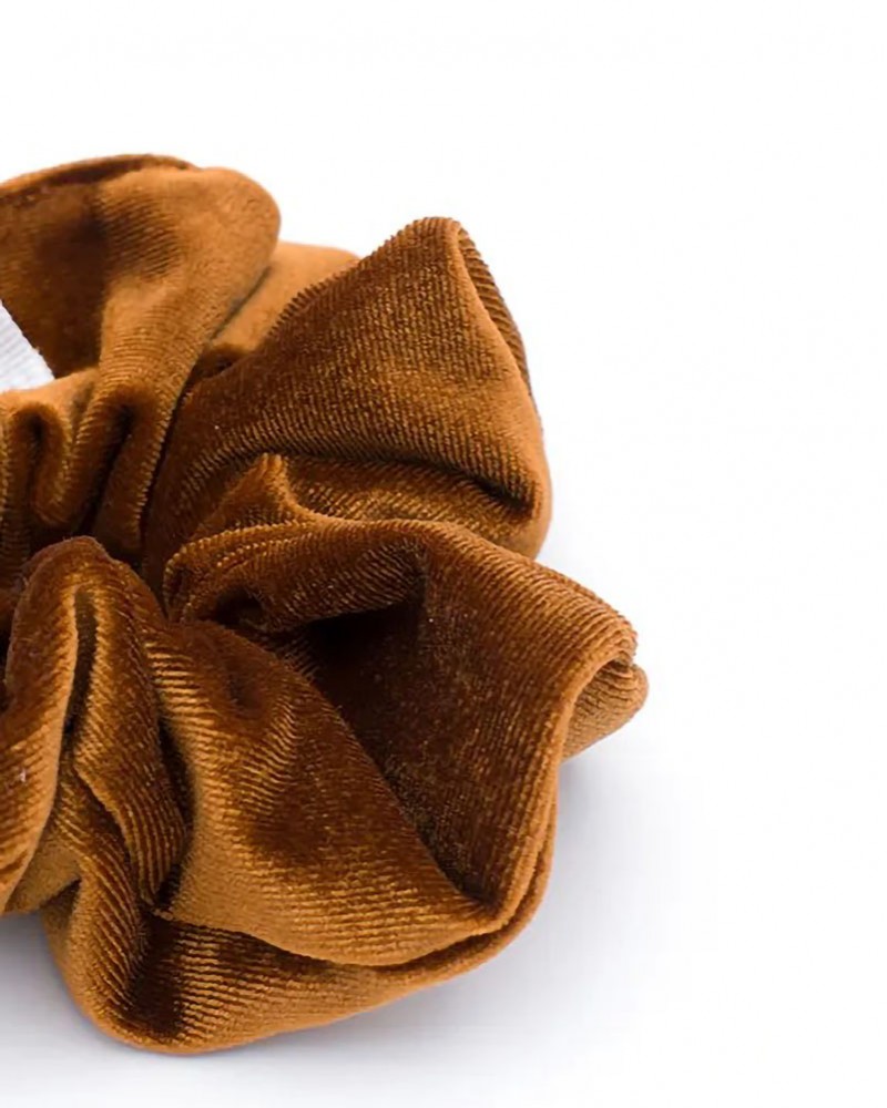 VIND.GR VLVT CINNAMON   Scrunchie κοκαλακι μαλλιων με λαστιχο - 2241211005