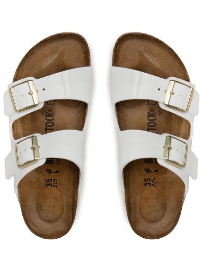 BIRKENSTOCK SYNTHETICS ARIZONA BF PATENT WHITE 35 - 43 NARROW CORE ESSENTIAL CLASSIC ADULTS TEX ΠΑΠΟΥΤΣΙ ΓΥΝΑΙΚΕ - BK0SH100529400354300