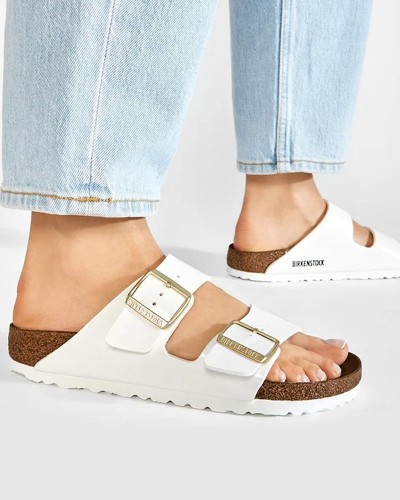 BIRKENSTOCK SYNTHETICS ARIZONA BF PATENT WHITE 35 - 43 NARROW CORE ESSENTIAL CLASSIC ADULTS TEX ΠΑΠΟΥΤΣΙ ΓΥΝΑΙΚΕ - BK0SH100529400354300