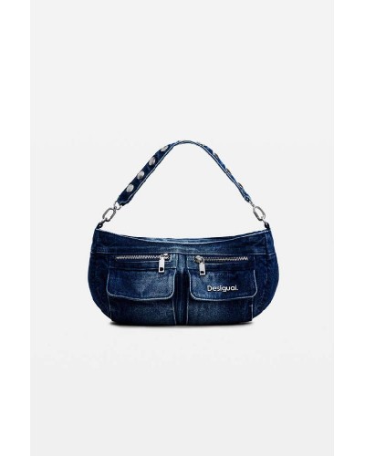 DESIGUAL D2 BAG_DENIM PRI ΤΣΑΝΤΑ ΓΥΝΑΙΚΕΙΟ - DS0AC24WAXD150000000