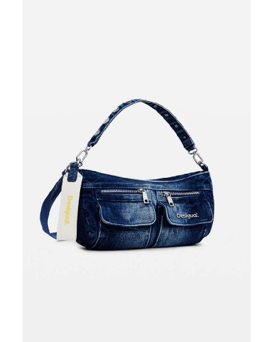 DESIGUAL D2 BAG_DENIM PRI ΤΣΑΝΤΑ ΓΥΝΑΙΚΕΙΟ - DS0AC24WAXD150000000