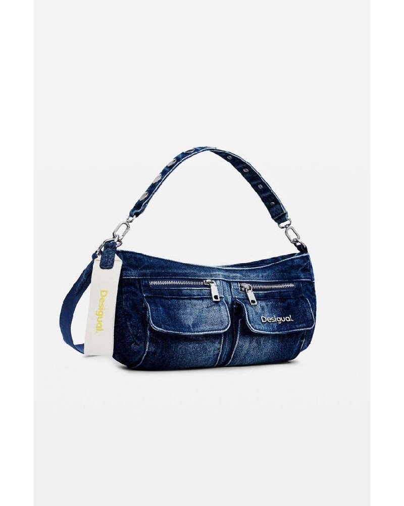 DESIGUAL D2 BAG_DENIM PRI ΤΣΑΝΤΑ ΓΥΝΑΙΚΕΙΟ - DS0AC24WAXD150000000