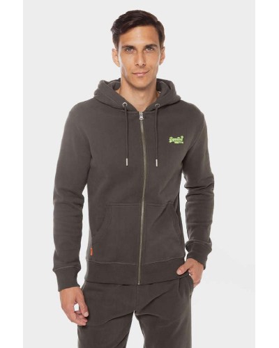 SUPERDRY D2 OVIN ESSENTIAL LOGO ZIP HOODIE ΦΟΥΤΕΡ ΑΝΔΡΙΚΟ - SD0APM2013116A000000