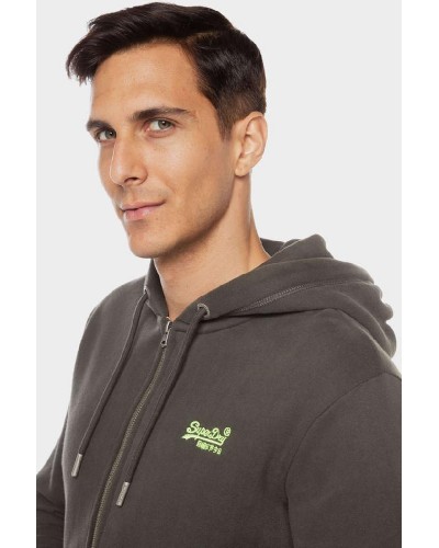 SUPERDRY D2 OVIN ESSENTIAL LOGO ZIP HOODIE ΦΟΥΤΕΡ ΑΝΔΡΙΚΟ - SD0APM2013116A000000