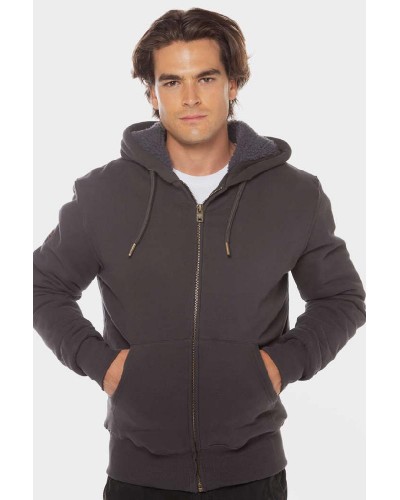 SUPERDRY D2 OVIN BORG LINED ZIPHOOD ΦΟΥΤΕΡ ΑΝΔΡΙΚΟ - SD0APM2013749A000000