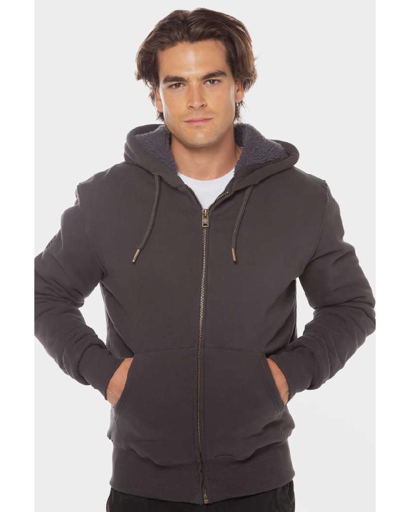 SUPERDRY D2 OVIN BORG LINED ZIPHOOD ΦΟΥΤΕΡ ΑΝΔΡΙΚΟ - SD0APM2013749A000000