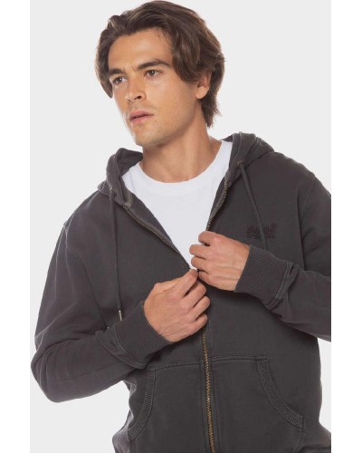 SUPERDRY D2 OVIN ESSENTIAL LOGO WASHED ZIPHOOD ΦΟΥΤΕΡ ΑΝΔΡΙΚΟ - SD0APM2013753A000000