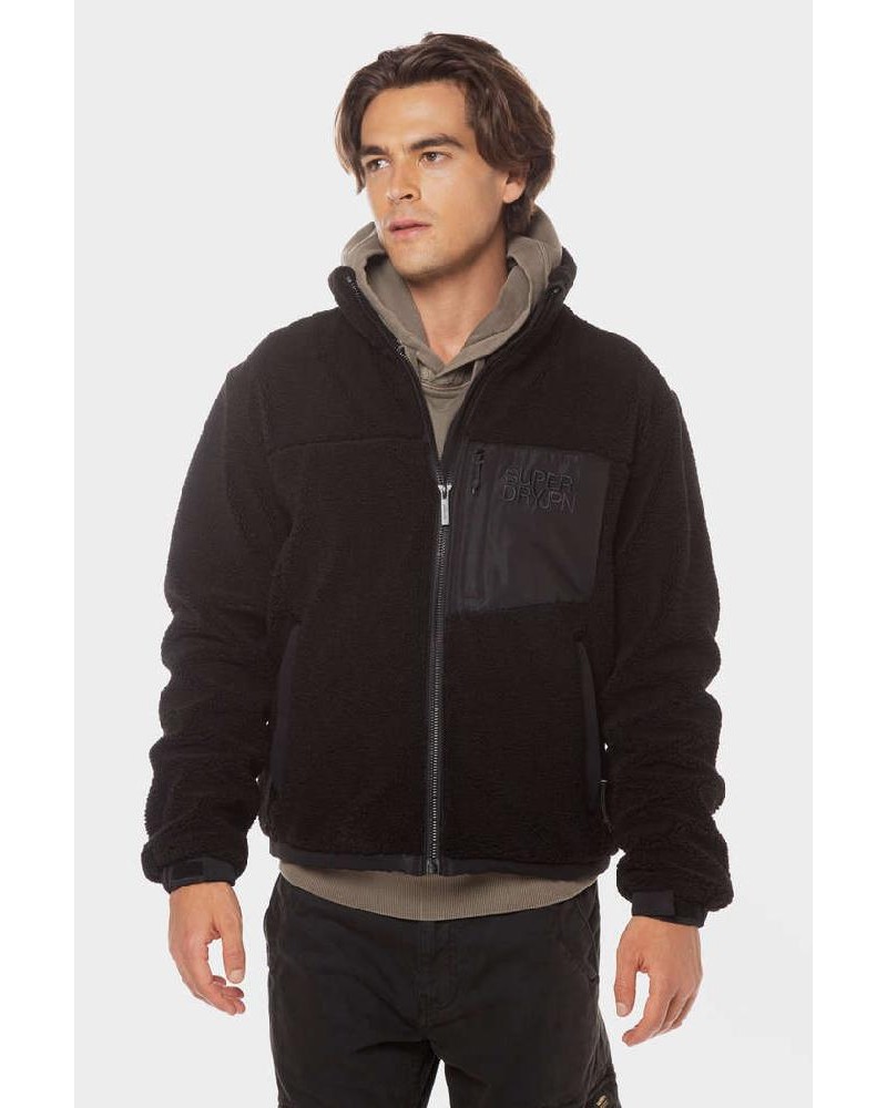 SUPERDRY D3 SDCD RELAXED FLEECE TREKKER JACKET ΜΠΟΥΦΑΝ ΑΝΔΡΙΚΟ - SD0APM5011920A000000